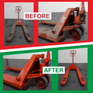 Before After service hand pallet