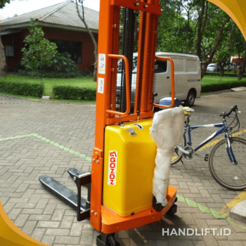 pengiriman hand lift electric cikarang gozoz 2 ton 2 meter - handlift.id