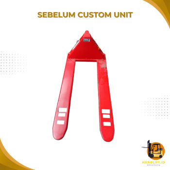 Berikut adalah unit low profile long atau standar sebelum dilakukan custom hand pallet.