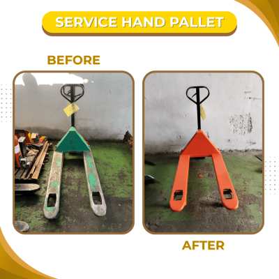 spesialis service hand pallet hanya di handlift.id. Bergaransi dan profesional
